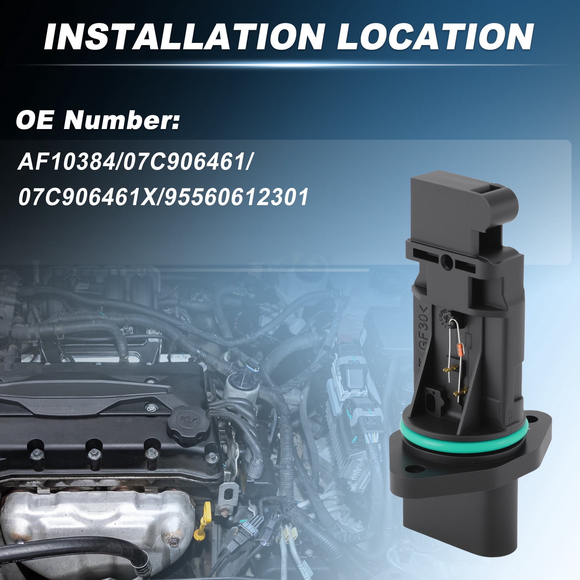 Unique Bargains MAF Mass Air Flow Sensor for Volkswagen Jetta and Other Models