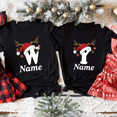 thumbnail image 5 of Camiseta personalizada de Navidad con nombre y iniciales para la familia, camisetas para papá, mamá, hermana, hermano, camisetas, monos para bebé, 5 of 5