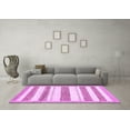 thumbnail image 3 of Ahgly Company Indoor Rectangle Solid Purple Modern Area Rugs, 4' x 6', 3 of 4