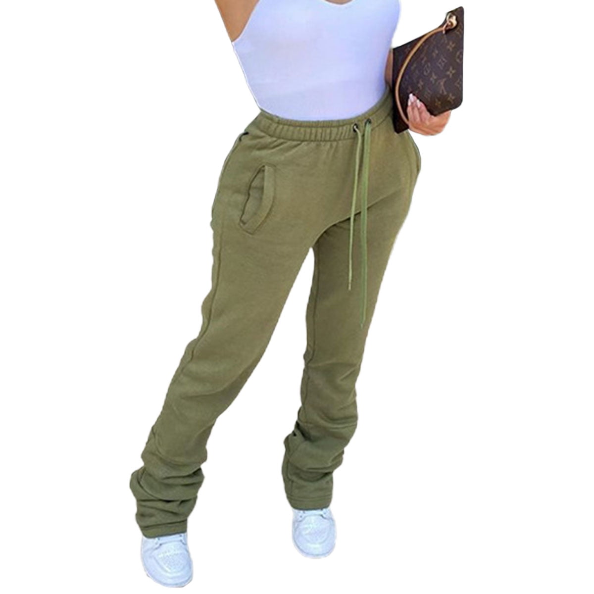 ruched bottom sweatpants