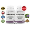 (2 Pack) Turkesterone 500mg 10% Standardized Testosterone Booster Naturally Increase Stamina Endurance Strength 120 Capsules
