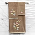 thumbnail image 5 of Authentic Hotel and Spa  100% Turkish Cotton Mariposa 2PC Embellished Fingertip Towel Set White, 5 of 5