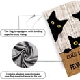 thumbnail image 4 of Black Cat House Flags 28x40 Halloween Garden Flag Cats Welcome People Tolerated Sign Outdoor Flags Double Sided for Outside Farmhouse Porch Yard Decor, 4 of 7