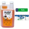 Scott Rapid-Dissolving Toilet Paper (8 Double Rolls) + Matt’s RV Reviews Liquified RV Toilet Treatment, Orange Scent (32 oz)