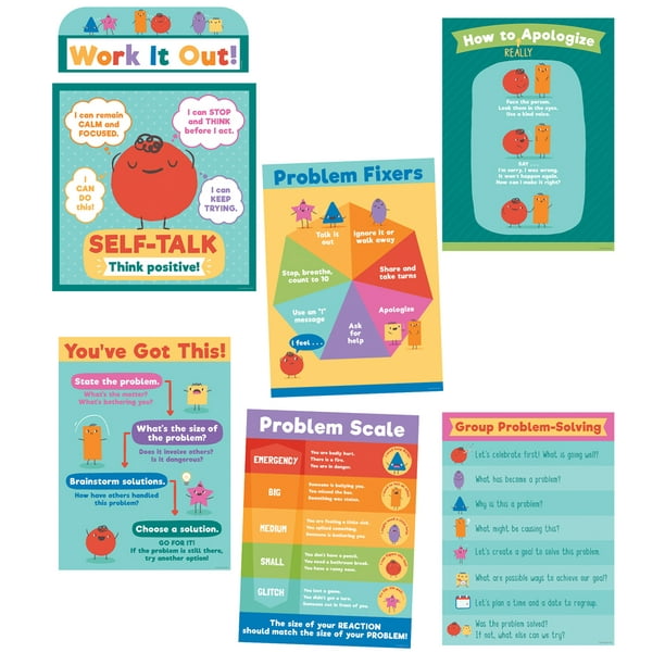 Carson Dellosa Social Problem Solving Bulletin Board Set Classroom Décor 7 Pieces Walmart Com Walmart Com