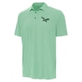 thumbnail image 2 of Men's Antigua Kelly Green/White Philadelphia Eagles Twine Performance Polo, 2 of 3