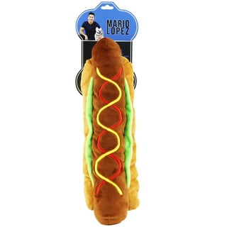 NFL HOT Dog Plush Dog & CAT Squeak Toy - Cutest HOT-Dog Snack Plush Toy  for Dogs