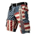 thumbnail image 3 of CONZONE 4Th Of July Mens Baggy Shorts Patriotic Independence Day Shorts For Men Casual Usa Flag Graphic Y2K 250 Years Freedom Shorts With Pockets, 3 of 6