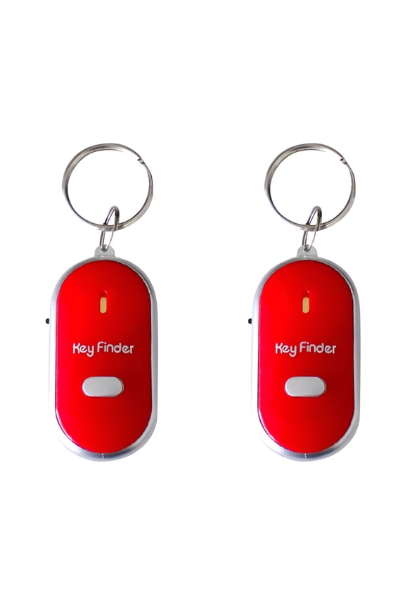 2026 New 2Pcs Keychain Led Torch Remote Sound Control Lost Key Finder Whistle Sound Item Key Locator Device,For Finding Lost Keys,Locating Items,Home Organization,Travel Convenience