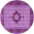 thumbnail image 1 of Ahgly Company Indoor Round Persian Purple Traditional Area Rugs, 8' Round, 1 of 4