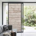 thumbnail image 4 of Vintage Farmhouse Window Privacy Film, Country Retro Beige Wooden Grain Static Cling UV Sun Blocking Tint Film Heat Control Windows Films for Bedroom Bathroom, Window Stickers 35.4"x78.7", 4 of 8