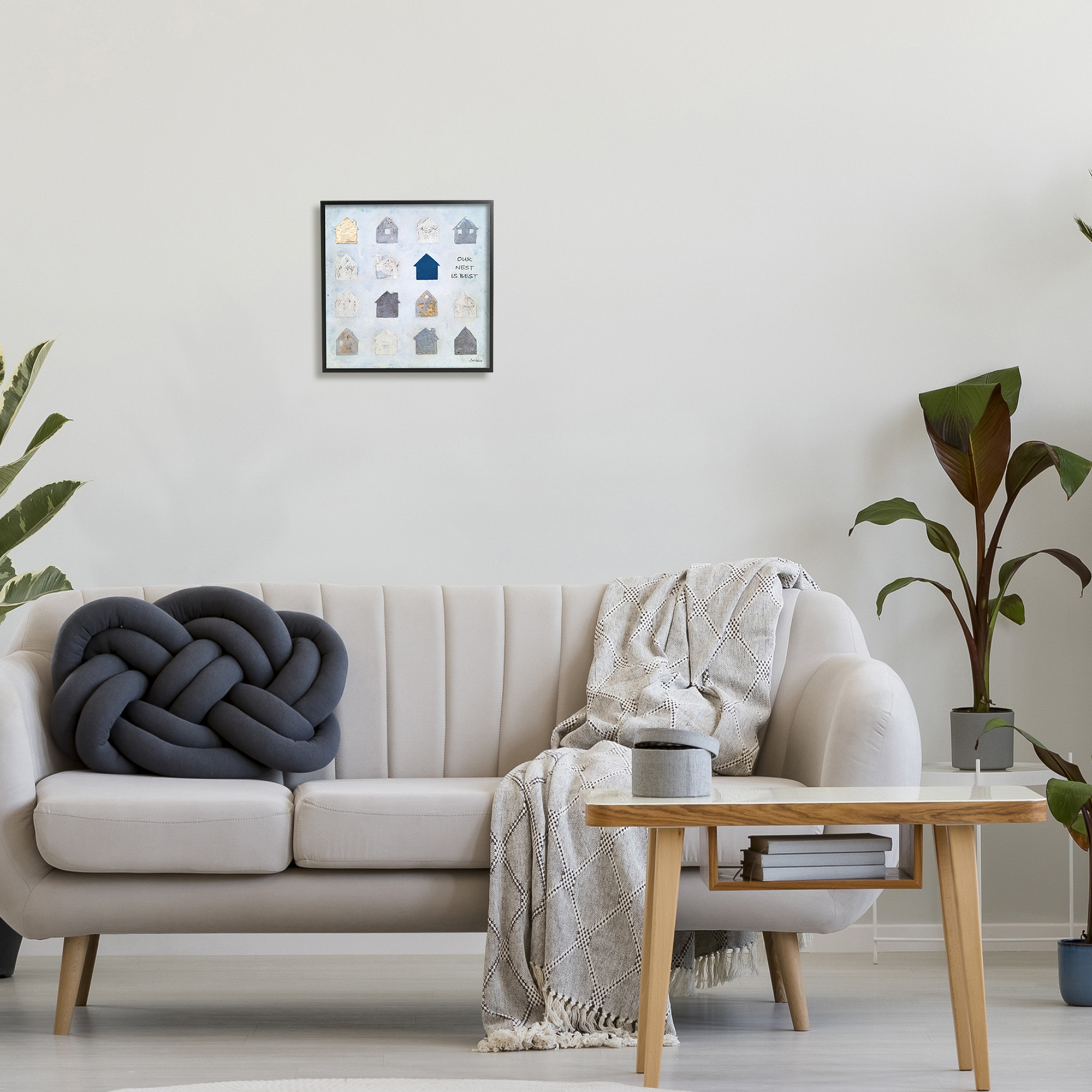 Stupell Industries Our Nest is Best Farm House Icon Chart,12 x 12, Design by Britt Hallowell