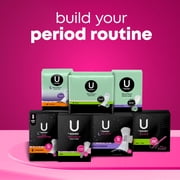 U by Kotex Clean & Secure Ultra Thin Pads with Wings, Heavy Absorbency, 44 Count