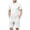 White@GC@, variant on CONZONE Men's 2 Pieces Outfits Solid Color Short Sleeve T-Shirts Shorts Set for Men Breathable Summer Tracksuit