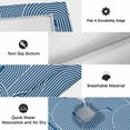 thumbnail image 5 of Navy Blue Ombre Outdoor Rug 4x6 Ft, Non Slip Washable Area Rug, Farmhouse Stripes Modern Abstract Art Patio Rugs Carpet Runner, Large Floor Mat for Indoor/Outdoor Deck Porch Camping, 5 of 8