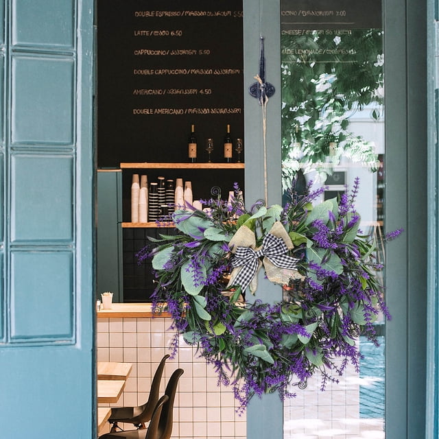 unbranded Guirnalda De Lavanda Artificial Para Puerta Con Forma Ideal Para Fiestas