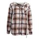 thumbnail image 4 of ICHUANYI Clearance Children Fashion Long Sleeves Comfortable Leisure Lattice Loose Hooded Tops Blouse(Beige, L) ICHUANYI WER2023081203415, 4 of 5