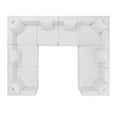 thumbnail image 2 of Modway Saybrook Canapé Sectionnel de Patio 8 Pcs en Tissu Rembourré, Blanc, 2 of 6