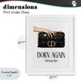 thumbnail image 4 of Stupell Industries Art Deco Born Again Christian Luxury White Framed Print Under Glass, 17 x 21, by Ziwei Li, 4 of 8