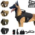 thumbnail image 2 of K9 Tactical Military Vest Pet German Shepherd Golden Retriever Tactical  Training Dog Harness and Leash Set For All Breeds Dogs ShopWise Round, 2 of 22