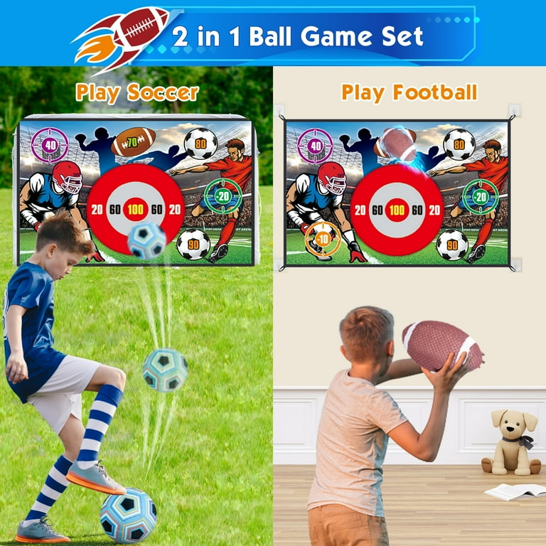Soccer Toys Soccer Ball Game Set For Kids: Indoor Outdoor Backyard