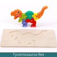 thumbnail image 1 of Juguetes educativos cognitivos de madera para educación temprana para niños, rompecabezas estéreo 3D con formas de animales de madera que se acumulan y combinan, 1 of 2