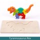 thumbnail image 1 of Juguetes educativos cognitivos de madera para educación temprana para niños, rompecabezas estéreo 3D con formas de animales de madera que se acumulan y combinan, 1 of 2