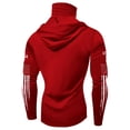 thumbnail image 4 of GrmtClth Usa Flag Hooded for Men Fishing Long Sleeve Sun Protection Shirt Active with Face Mask Clothing Fashion Tops Red L, 4 of 4