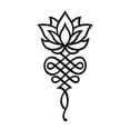 thumbnail image 2 of Kids Wall Stickers,Flower Wall Decor – Black Metal Yoga Wall Art With Design Home Décor Sculpture For Meditation Living Room Bedroom, 2 of 9