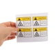 thumbnail image 2 of Hot Surface Warning Label for Caution High Temperature 4Pcs Safety Stickers, 2 of 4