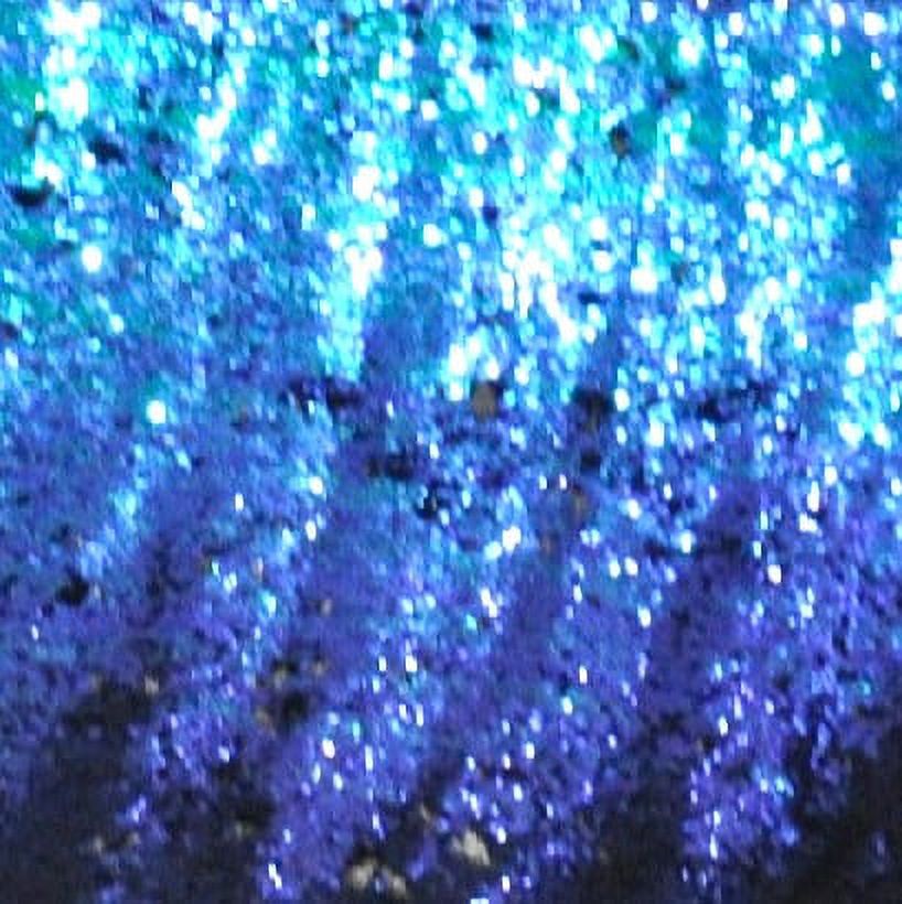 Reversible Sequin Sparkle Teal to Black Throw Blanket, 50" x 60"