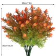 thumbnail image 2 of 4pcs Rouge et Vert Plante Feuilles Aritificial Feuillage Faux Décor Ornement Faux Intérieur Table Extérieure Maison, 2 of 8