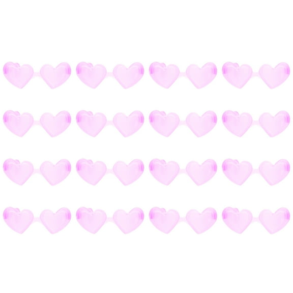 OUNONA 60pcs Hear Shaped Doll Glasses Crafts Mini Doll Sunglasses Props  Doll Costume Props