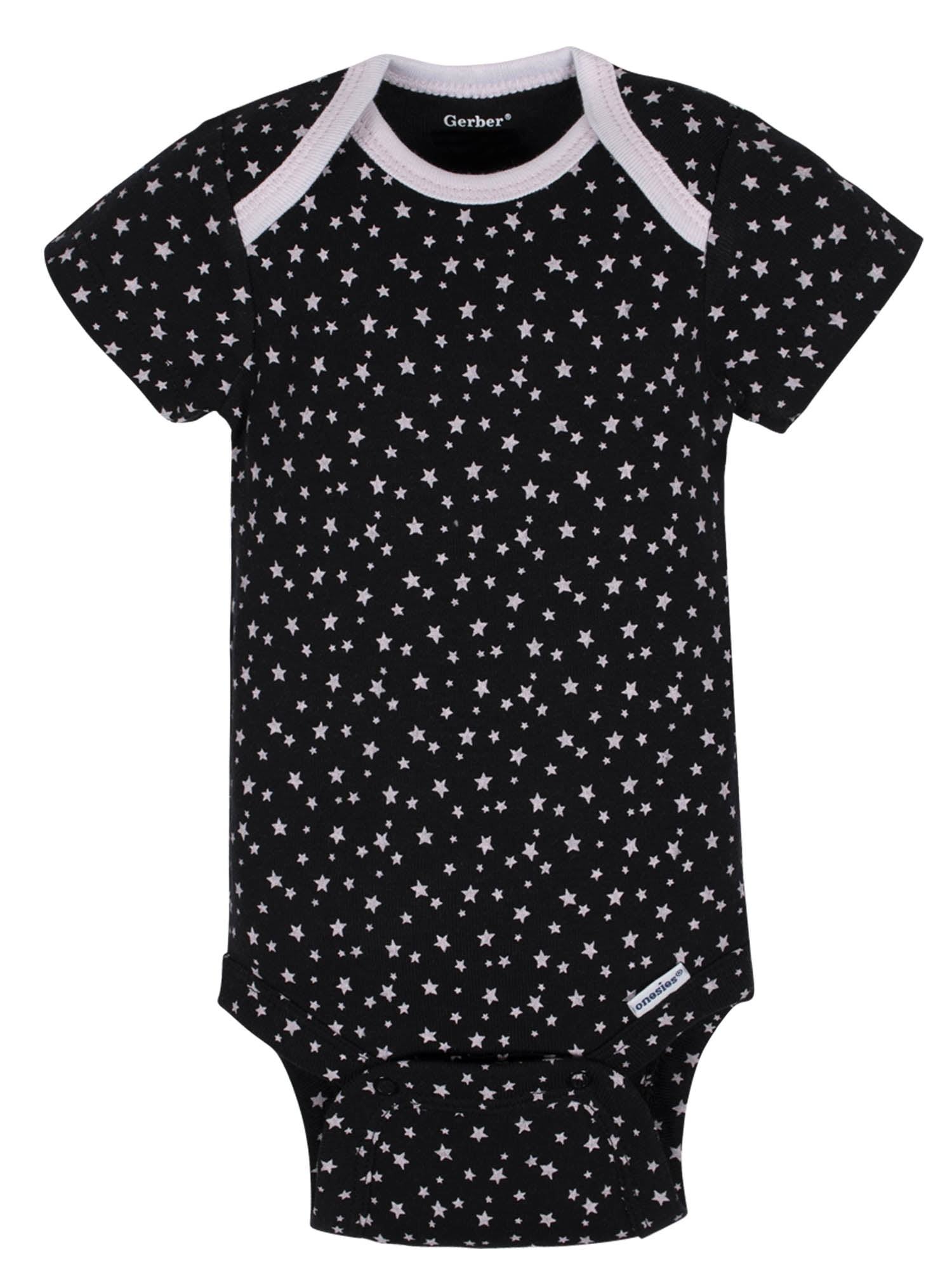 Organic Cotton Short Sleeve Onesies Bodysuits, 3Pk (Baby Girl)