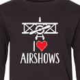 thumbnail image 4 of Inktastic I Love Airshows Long Sleeve Youth T-Shirt, 4 of 5
