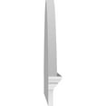 thumbnail image 4 of Ekena Millwork 64"W x 22-7/8"H x 2-3/4"P Segment Arch 4 Spoke Architectural Grade PVC Combination Pediment, 4 of 7