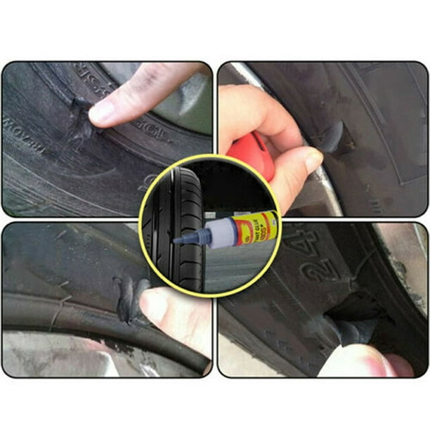 Colle pour réparation de pneus, caoutchouc liquide, souple 12 ml – AZDAY