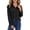 Black Shirts, variant on CAIVO Women Relaxed Fit Drop Shoulder Button Down Shirt For Long Sleeve Casual Tops Summer With Front Pocket Comfortable Loose Blouse Everyday Versatile Solid Color Back To School Dailywear
