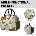 thumbnail image 6 of Obrewu Pioneer Flower and Butterfly Lunch Bag for Adult, Insulated, Leakproof, Oxford Cloth, 6 of 7