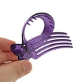 thumbnail image 5 of Unique Bargains 1 Pc Fashion Round Hollow Hair Clips Hairdo Clip Purple, 5 of 5