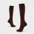 thumbnail image 5 of LYMAYTER Women Compression Socks 2PCS Men Solid Color Compression Long Socks Sport Knee High Socks S-XXL, 5 of 9
