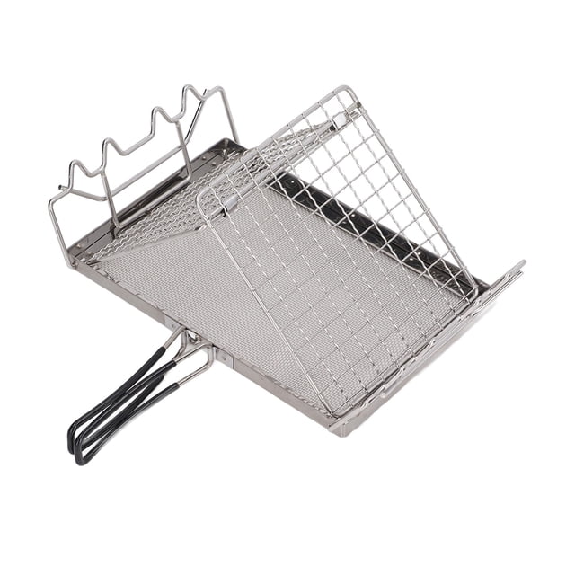 Stovetop Toaster, Camping Stove Toaster Stainless Steel Convenient Practical for Outdoor