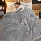 thumbnail image 2 of Extra Plaid Blanket, Plaid Fleece Blanket (grey And White, 120x200cm), 2 of 5