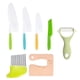 thumbnail image 2 of Juego de cuchillos para niños 7PCS | Cuchillos de chef y utensilios de cocina de plástico seguros para niños pequeños | Mango antideslizante | Juego de cortadores coloridos para frutas y verduras, 2 of 8