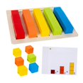 thumbnail image 2 of Bloques de aprendizaje de matemáticas bloques de construcción de madera coincidencia para niños niños niños educación temprana cubos juguetes, 2 of 9