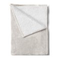 thumbnail image 2 of Spa Soft Flannel Fleece Throw Blanket, Plain Pattern with Butterfly and Rocks Wellness Purity Healing Serenity Bohemian, Cozy Plush for Indoor and Outdoor Use, 50" x 60", White Orange, by Ambesonne, 2 of 5