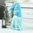 thumbnail image 5 of YIMWNYI Blue Gnome Doll with Snowflake Hat, Decorative Ornaments, Faceless Gnome Figurine, Christmas Home Décor, Unique Holiday Decoration, Plush Gnome Décor, 5 of 6
