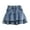 Blue, variant on GYRATEDREAM Toddler Baby Girl's Denim Skirts Kids Elastic High Waist A Line Mini Flared Pleated Jean Skorts with Shorts Underneath Blue for 1-9Y
