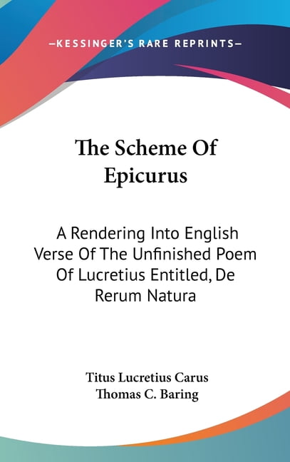 lucretius de rerum natura english lucretius de rerum natura english