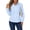 Light Blue, variant on Womens Button Down Shirts Lapel Long Sleeve Blouses Business Work Shirt Dressy Casual Collared Tops